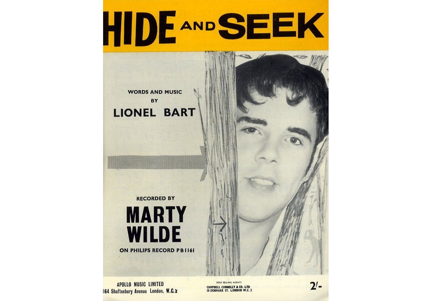Song Featuring Marty Wilde Hide and Seek 