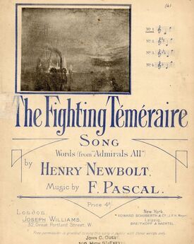 The Fighting Temeraire - Song - No. 1 in key of C major for Low Voice with Piano accompaniment