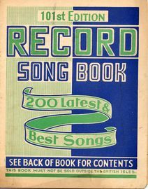 Record Song Book - 200 latest & best songs - 101st Edition