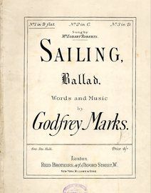 Sailing - Ballad in the key of B flat major for lower voice