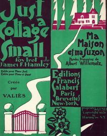 Ma Mison et ma Suzon (Just a Cottage Small) - For Piano and Voice - Cree par Valies -  English and French Lyrics - French Edition