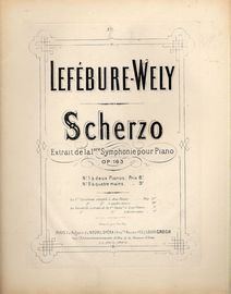 Scherzo - Extrait de la 1ere Symphonie pour Piano - Op. 163 - For Two Pianos - French Edition