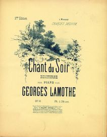 Chant du Soir - Nocturne pour Piano - Op. 61 - For Piano Solo - French Edition