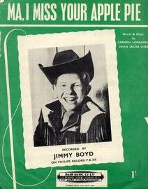 Ma I Miss Your Apple Pie - Featuring Jimmy Boyd