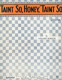 Taint So Honey Taint So - Song with Ukulele Arrangement