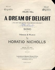 A Dream of Delight - Song in the key of D major for High voice