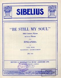 Be Still My Soul - 18th Century Hymn set to a theme from Finlandia