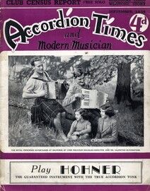 Accordion Times and Modern Musician - September 1939 - Featuring The Royal Princesses Elizabeth and Margaret, Lord Malcolm Douglas-Hamilton and Mr. Va