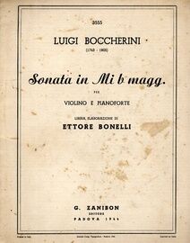 Boccherini - Sonata in Mi B Magg - For Violin and Piano