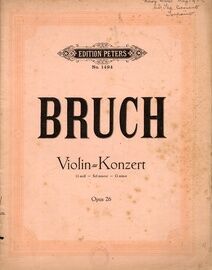 Bruch - Violin Concert in G Minor (Op. 26) - For Violin and Piano