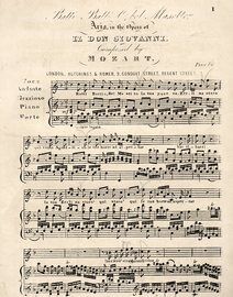 Batti Batti, O Bel Masette, Aria in the opera of "Il Don Giovanni"