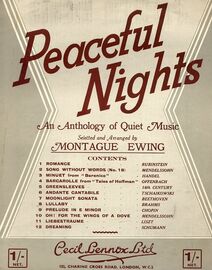 Peaceful Nights - An anthology of quiet music, selected and arranged by Montague Ewing