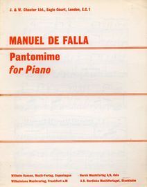 Pantomime (El Amor Brujo) - For Piano
