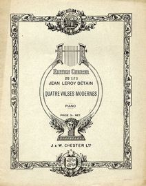 Quatre Valses Modernes - Edition Chester No. 173 - Piano Solo