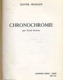 Chronochrome - Orchestral Score