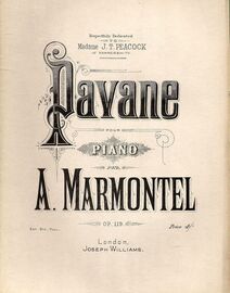 Pavane pour Piano - Op. 119 -  Respectfully dedicated to Madame J. T. Peacock of Hammersmith
