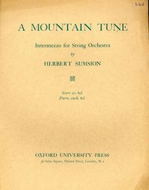 A Mountain Tune - Intermezzo for String Orchestra