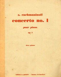 S. Rachmaninoff - Concerto No. 1, Pour Piano - Op. 1 - Deux Pianos