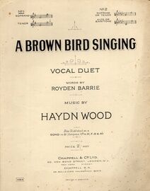 A Brown Bird Singing - No. 1 for Vocal Duet for Soprano and Tenor
