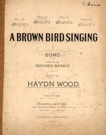 A Brown Bird Singing - Song in the Key of F major