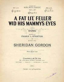 A Fat LiL Feller Wid His Mammys Eyes - Song - In the key of  G major for High  Voice