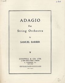 Adagio - For String Orchestra