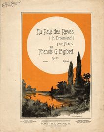 Au Pays des Reves (In Dreamland). For piano solo, illustration Philip Greaves