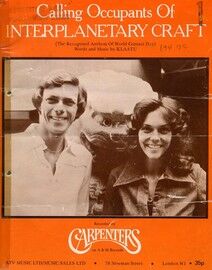 Calling Occupants of Interplanetary Craft: The Carpenters