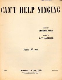 Can't Help Singing - As performed by Deanna Durbin