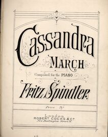 Cassandra. March for piano