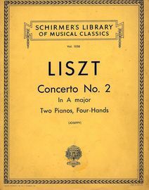 Concerto No. 2 in A major - Two Piano, Four Hands - Schirmers Library of Musical Classics Vol. 1058
