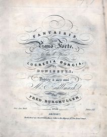 Fantaisie for piano from Lucrezia Borgia by Donizetti