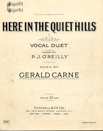 Here In The Quiet Hills - Vocal Duet in the key of F major