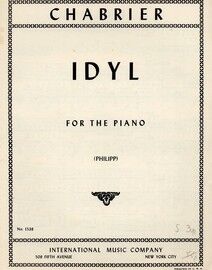 Idyl from "Pieces Pittoresques": for the Piano