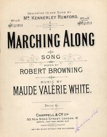 Marching Along - Song - In the Key of A Major for Higher Voice