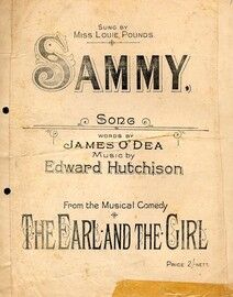 Sammy, from the musical comedy The Earl and the Girl