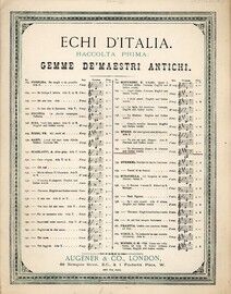 Va sbramando quegli ardori, aria in the opera of Faust, Echi DItalia. German & Italian text,