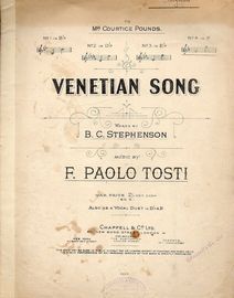 Venetian Song - Song in the key of F for High Voice