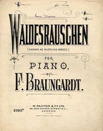 Waldesrauschen (Rustling Woods) for piano