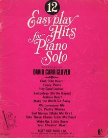 12 Easy Play Hits for Piano Solo