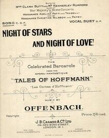 Night of Stars and Night of Love! - Song - In the key of F major for high voice