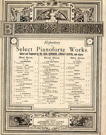 Repertory of select pianoforte works. Second series,No. 11, Chant sans paroles
