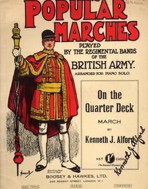 On the Quarter Deck -  March played by the regimental bands of the British Army - Piano Solo