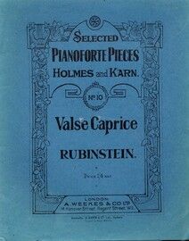 Rubinstein - Valse Caprice - Selected Pianoforte Pieces Holmes and Karn No. 10 - Piano Solo