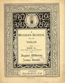 A Modern School for the Violin - Book 3a (Third Book of Technical Practice)