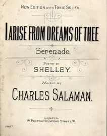 I Arise from Dreams of Thee - Serenade - New Edition with Tonic Sol Fa