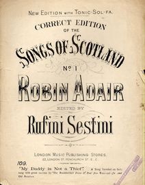 Robin Adair - Correct Edition of the Songs of Scotland