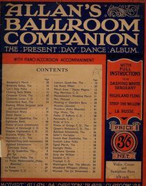 Allans Ballroom Companion - The Present Day Dance Album -  For Piano - With Piano-Accordion Accompaniment - With full instructions for The dashing whi