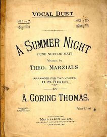 A Summer Night - (Une nuit De Mai)-  Vocal duet in the key of C major
