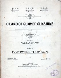 O Land Of Summer Sunshine - Song in C Major